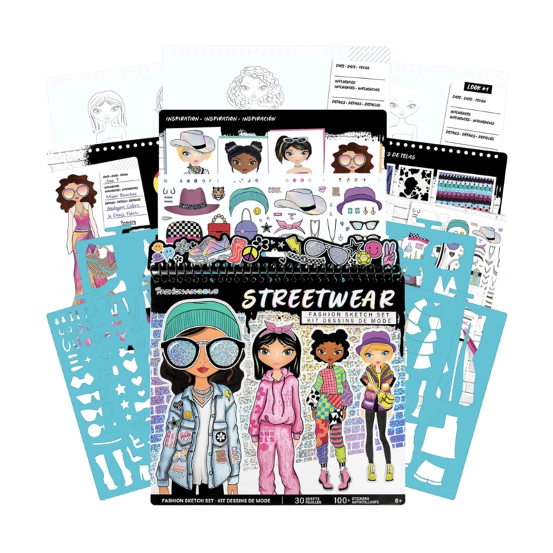 CUADERNO LIBRETA DISEÑAR MODA STREETWEAR FASHION ANGELS - 1