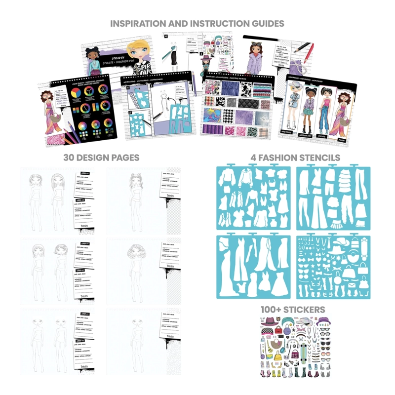 CUADERNO LIBRETA DISEÑAR MODA STREETWEAR FASHION ANGELS - 3