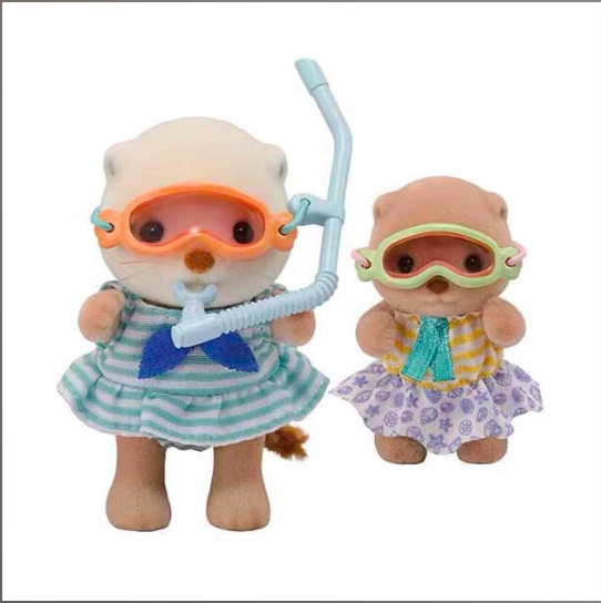 SYLVANIAN FAMILIES 5804 HERMANAS NUTRIA JUGUETE - 3