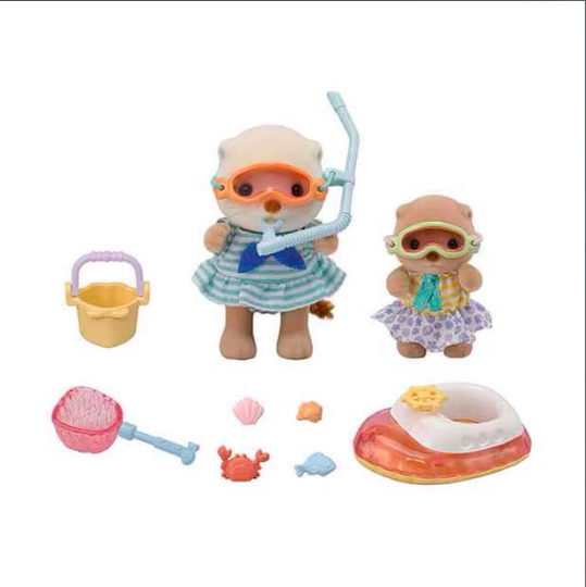 SYLVANIAN FAMILIES 5804 HERMANAS NUTRIA JUGUETE - 5