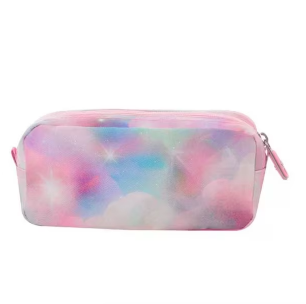 ESTUCHE ESCOLAR ROSADO GLITTER MULTIUSO TOTTO ORGANIZADOR DE LAPICES - 2
