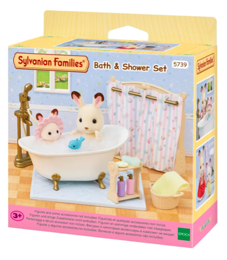 SET DE BAÑO Y DUCHA TERNURINES SYLVANIAN FAMILIES 5739 - 1