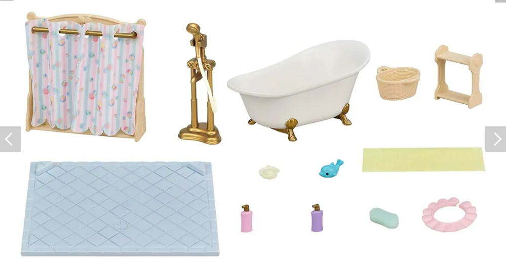SET DE BAÑO Y DUCHA TERNURINES SYLVANIAN FAMILIES 5739 - 3