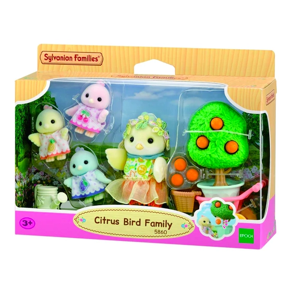 FAMILIA PAJARO CITRICO 5860 JUGUETE SYLVANIAN FAMILIES - 1