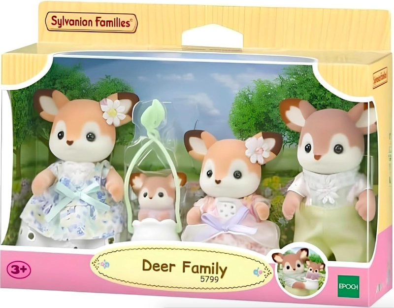 SYLVANIAN FAMILIES FAMILIA DE CIERVOS Y BEBE - 1