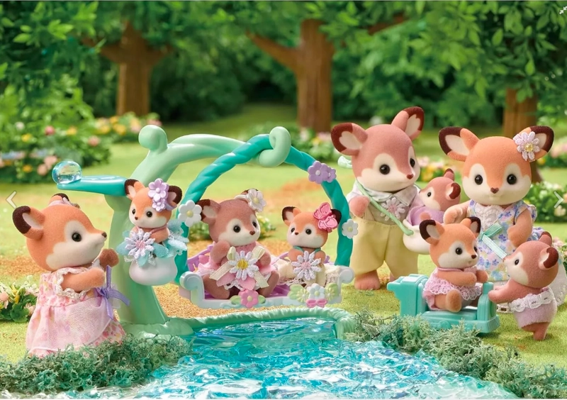 SYLVANIAN FAMILIES FAMILIA DE CIERVOS Y BEBE - 3