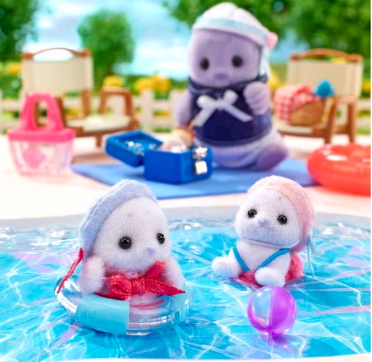 SYLVANIAN FAMILIES FAMILIA DE FOCAS 5759 JUGUETE - 3
