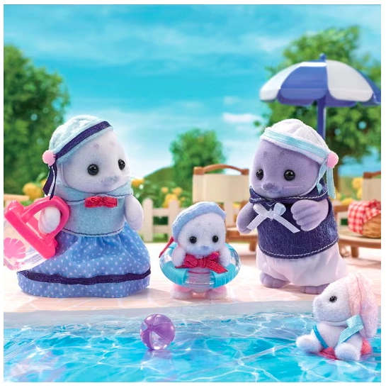 SYLVANIAN FAMILIES FAMILIA DE FOCAS 5759 JUGUETE - 4