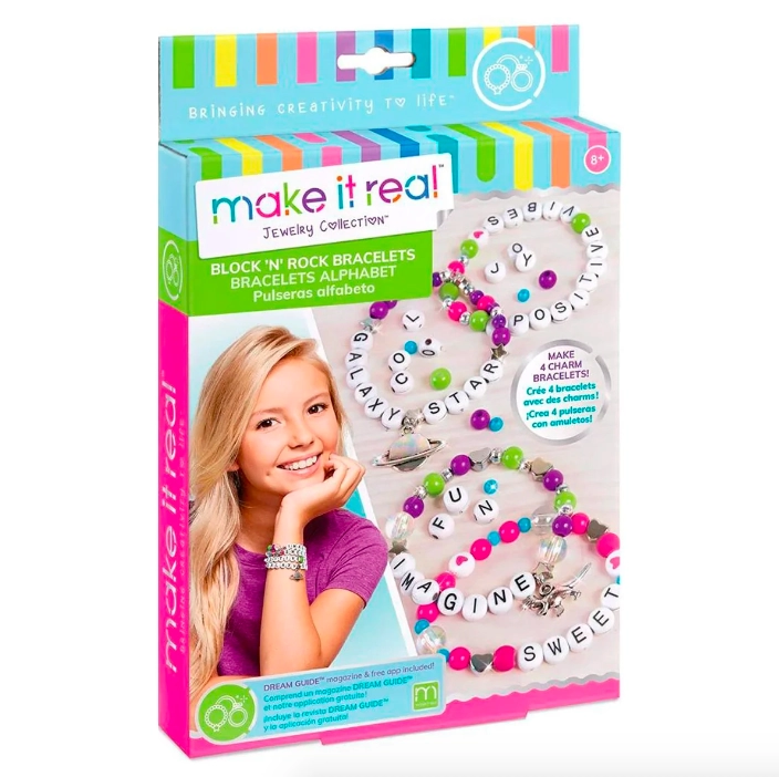 SET PARA ARMAR PULSERAS BLOCK & ROCK NIÑAS MAKE IT REAL - 1