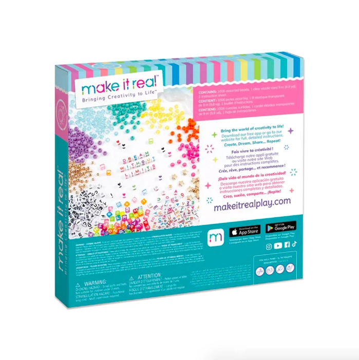 SET HACER PULSERAS ALFABETO NIÑAS/OS MAKE IT REAL - 5