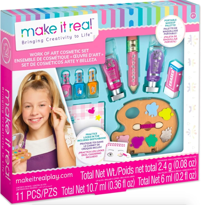 SET JUEGO DE MAQUILLAJE COSMETICOS NIÑAS/OS MAKE IT REAL - 1