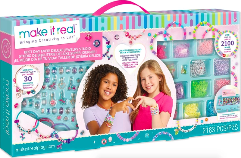 SET ESTUDIO CREA TUS PULSERAS NIÑAS/OS MAKE IT REAL - 1
