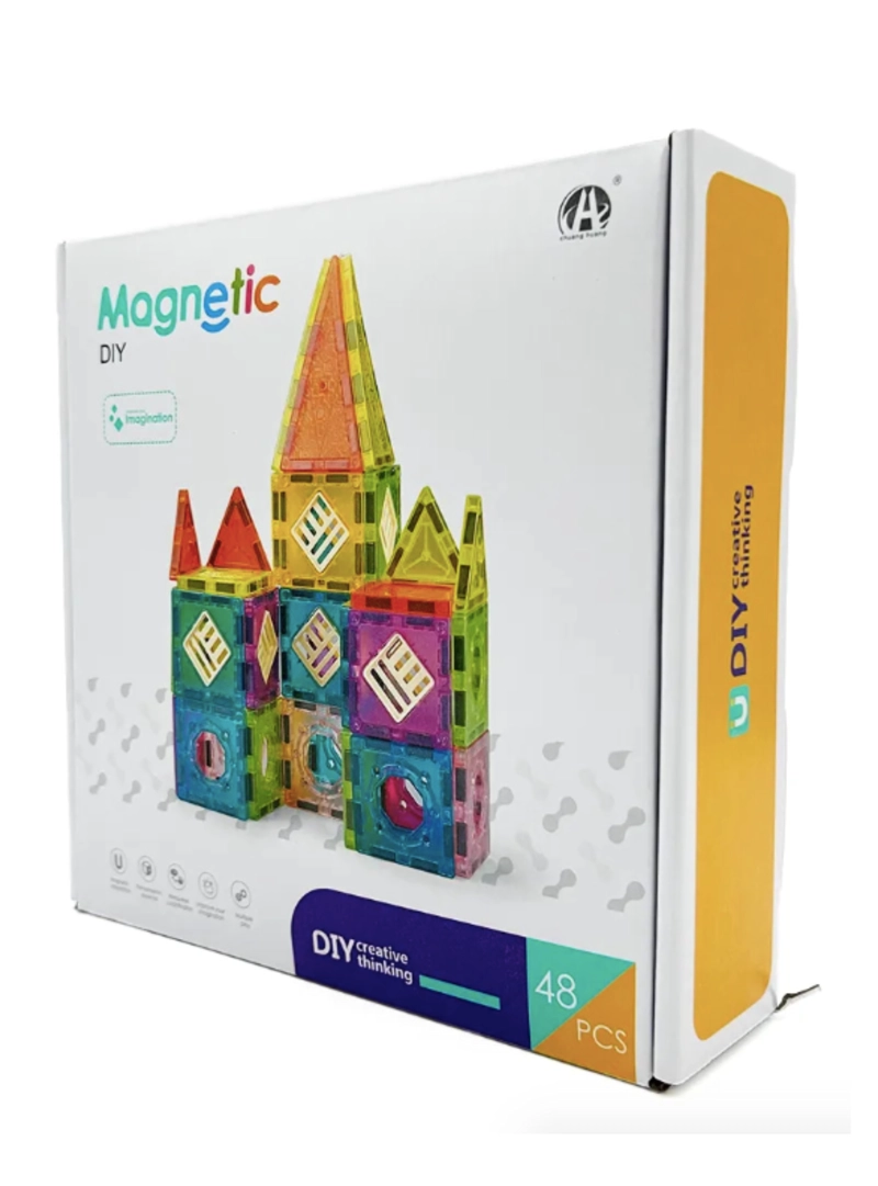 BLOQUES MAGNE TICOS PARA CONSTRUIR 48 PIEZAS MAGNETICS - 2