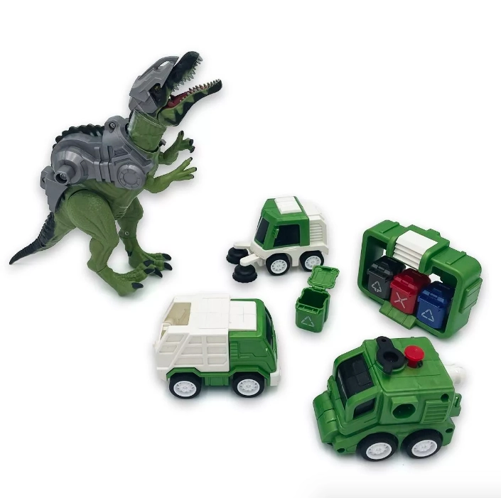 DINOSAURIO SANITIZADOR CON LUCES Y SONIDOS MAGNETICS - 2
