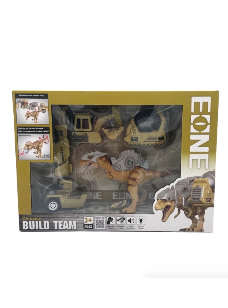 DINOSAURIO JUGUETE CONSTRUCTOR CON LUCES Y SONIDOS - 1