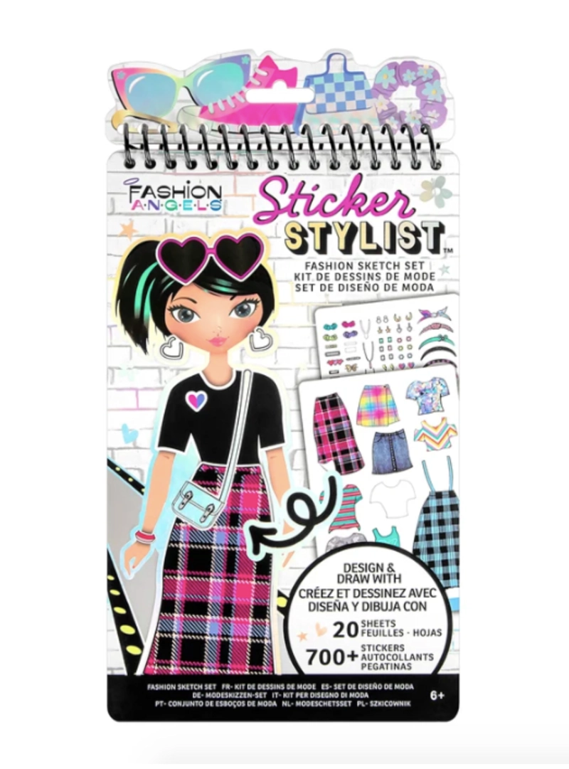 PORTAFOLIO COMPACTO BOCETOS DISEÑOS STYLIST FASHION ANGEL - 1