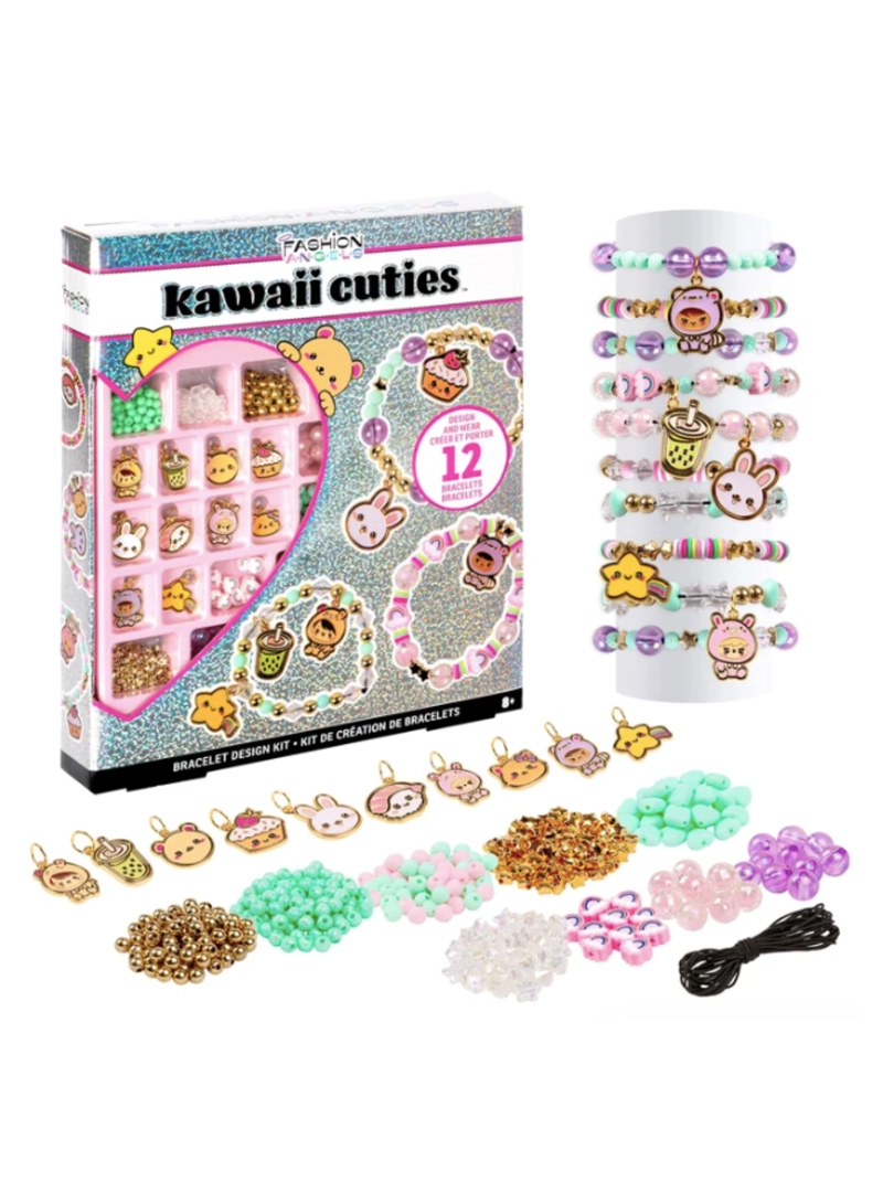 SET PARA ARMAR PULSERAS KAWAII CUTIES BRAZALETES FASHION ANGELS - 1