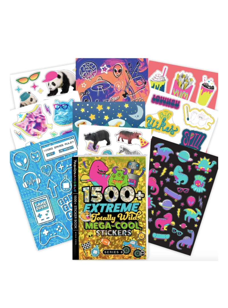 LIBRO CON STICKERS 1000 MEGA COOL FASHION ANGELS - 1