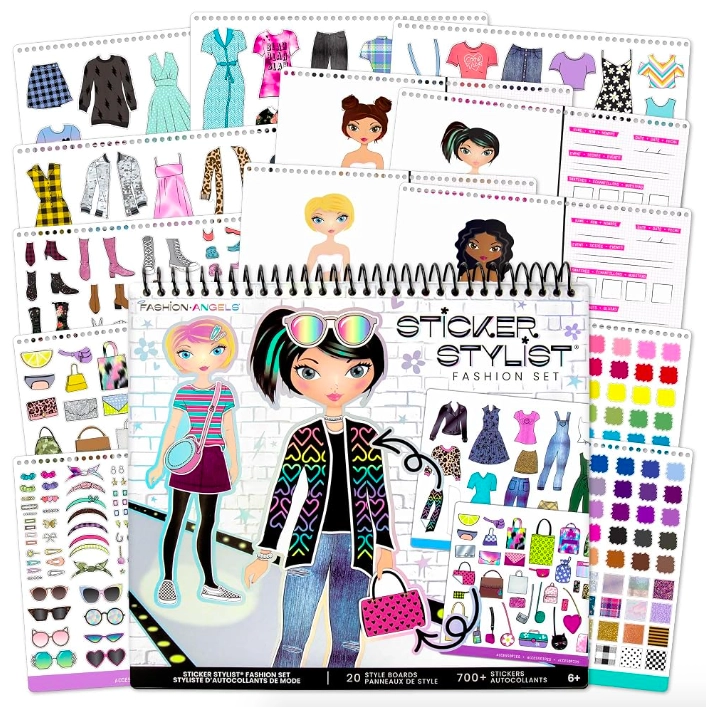 CUADERNO PARA DISEÑAR STICKERS FASHION ANGELS - 1