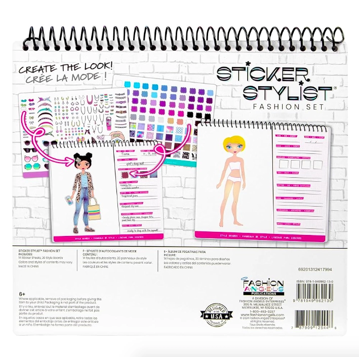 CUADERNO PARA DISEÑAR STICKERS FASHION ANGELS - 4