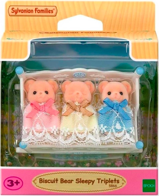 OSOS BISCUIT TRILLIZOS BEBE S CON CUNA SYLVANIAN FAMILIES - 1