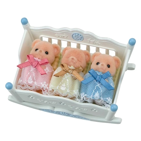OSOS BISCUIT TRILLIZOS BEBE S CON CUNA SYLVANIAN FAMILIES - 4