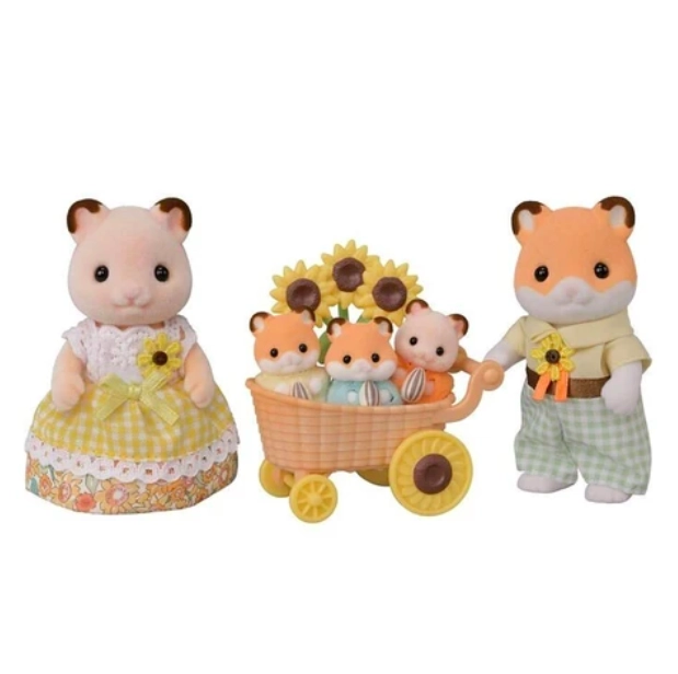 SYLVANIAN FAMILIES FAMILIA DE HAMSTERS BEBE S TRILLIZOS - 2