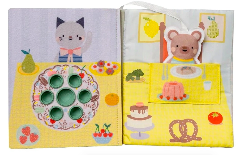 LIBRO DE TELA SENSORIAL DIDACTICO TAF PARA BEBES - 2