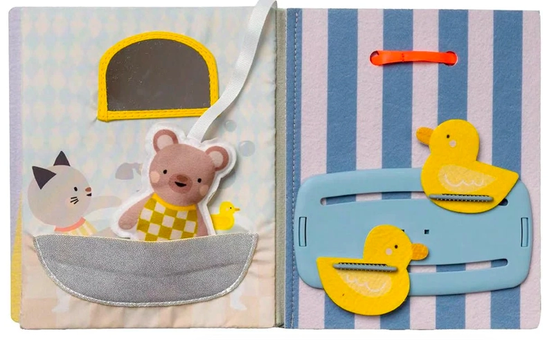 LIBRO DE TELA SENSORIAL DIDACTICO TAF PARA BEBES - 3