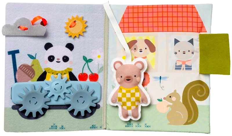 LIBRO DE TELA SENSORIAL DIDACTICO TAF PARA BEBES - 4