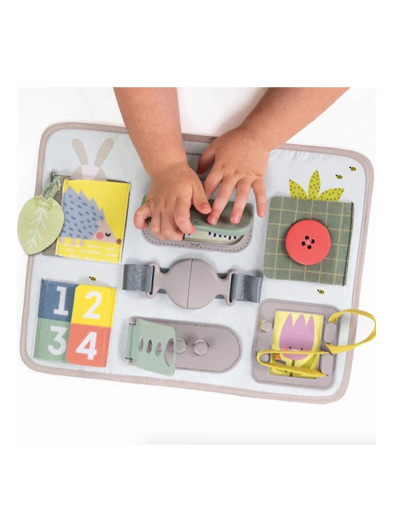 TABLERO DE HEBILLAS Y ACTIVIDADES PARA BEBE S APRENDIZAJE TAF - 2