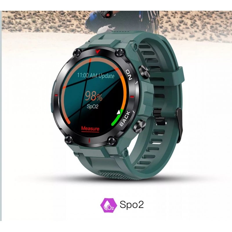 SMARTWATCH K37 VERDE SPORT STONE GPS - 4