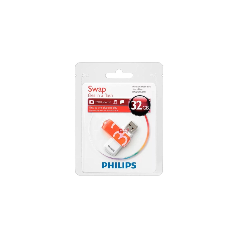 PENDRIVE PHILIPS 32GB VIVID - PS - 2
