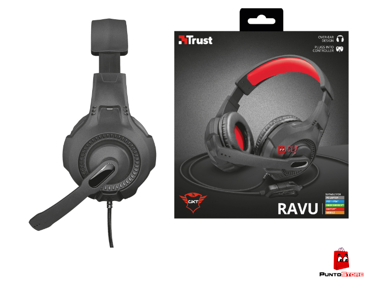 AUDÍFONOS GAMER TRUST HEADSET GXT 307 RAVU MULTIPLATAFORMA PS - 3