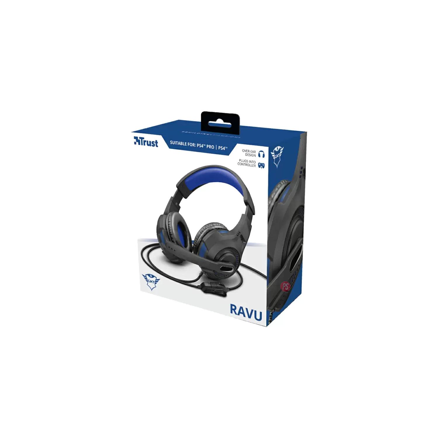 AUDÍFONOS GAMER TRUST HEADSET GXT 307B RAVU PS4 PS5 PS - 7