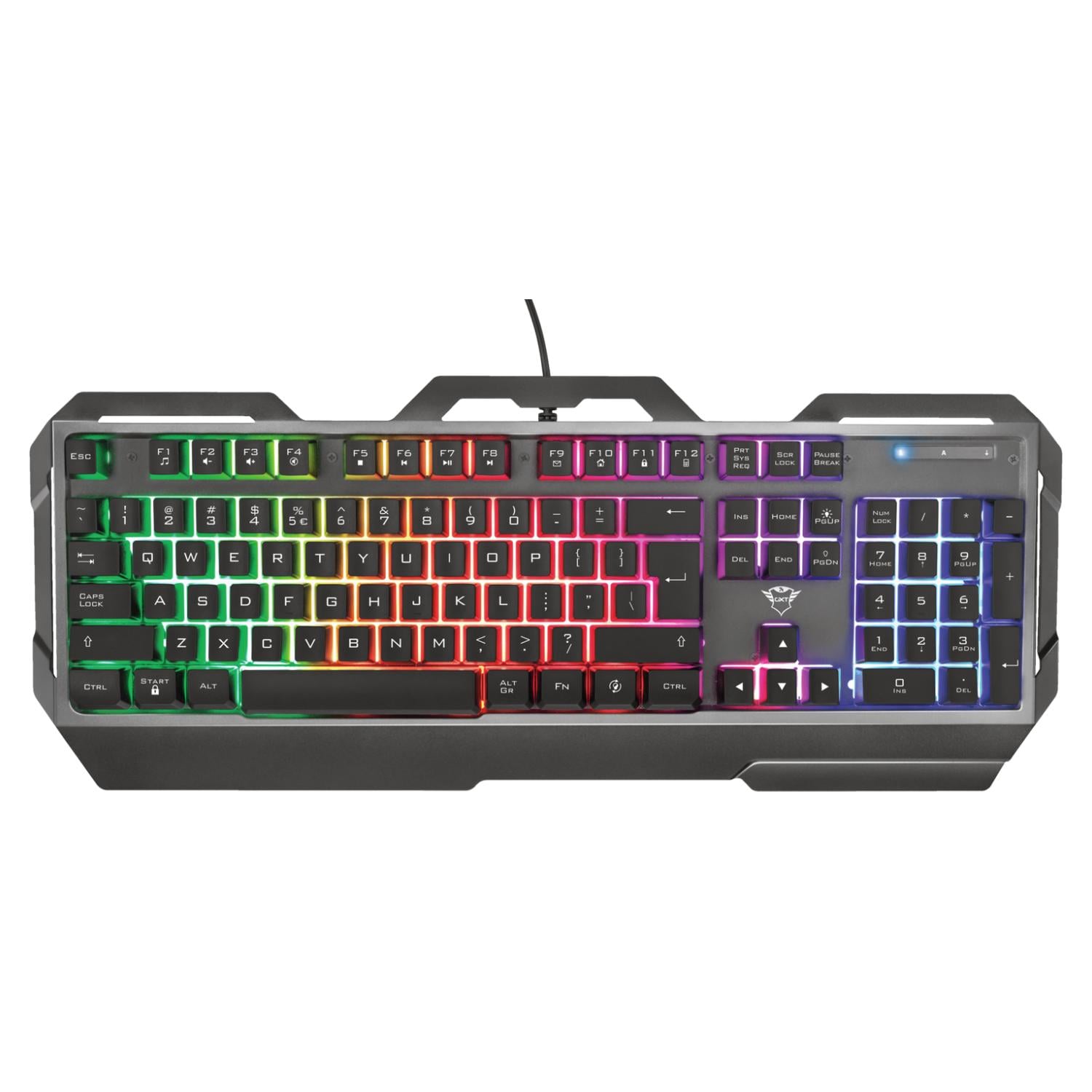 TECLADO GAMER METÁLICO LED RGB GXT 856 TORAC - PS - 1