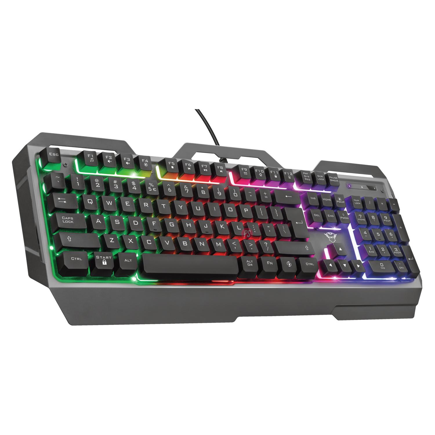 TECLADO GAMER METÁLICO LED RGB GXT 856 TORAC - PS - 3