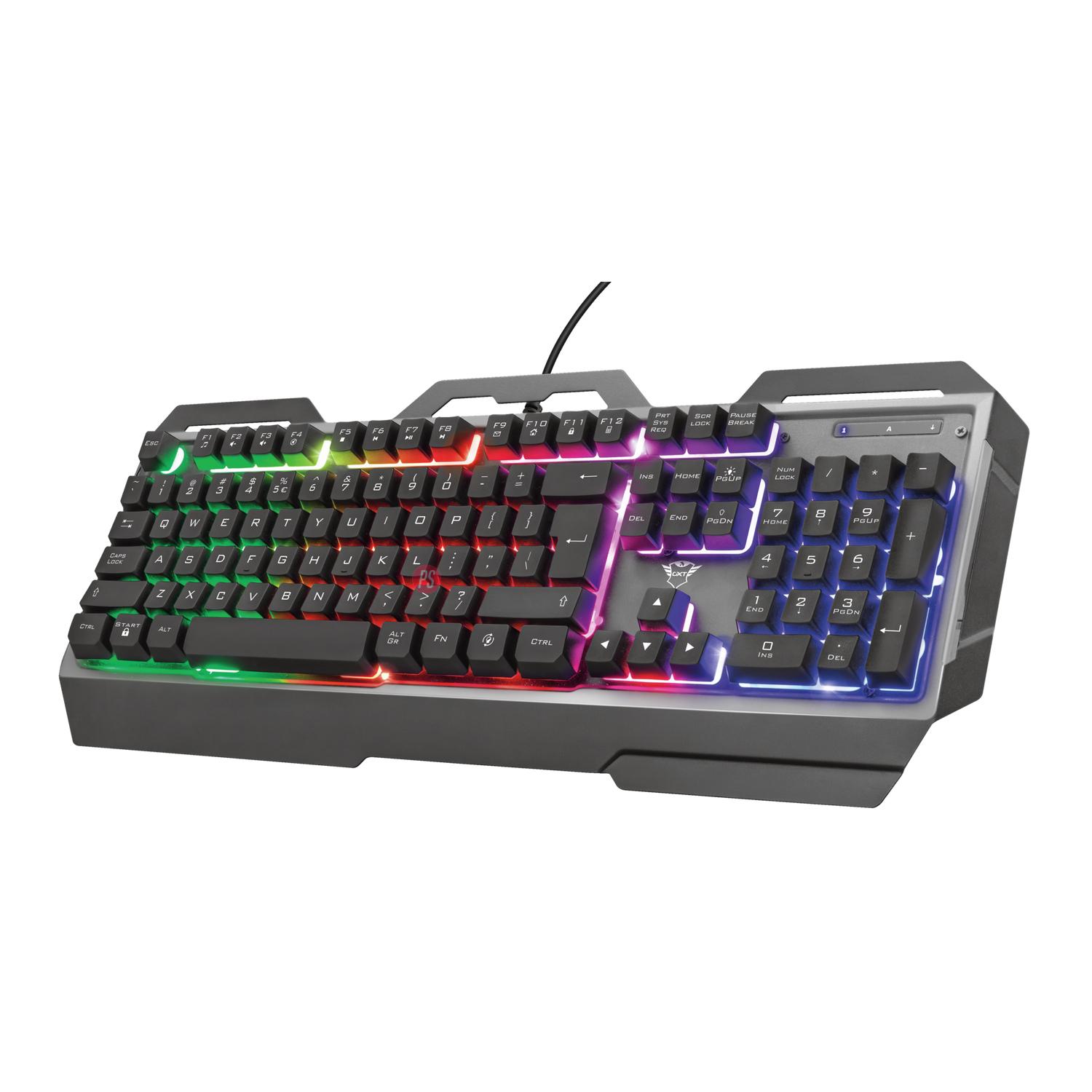 TECLADO GAMER METÁLICO LED RGB GXT 856 TORAC - PS - 4