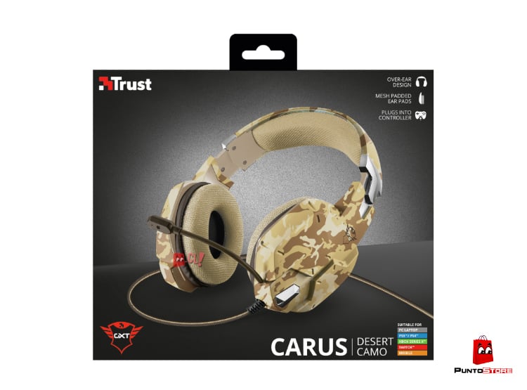 AUDÍFONOS GAMER TRUST HEADSET GXT 322D CARUS MULTIPLATAFORMA PS - 4