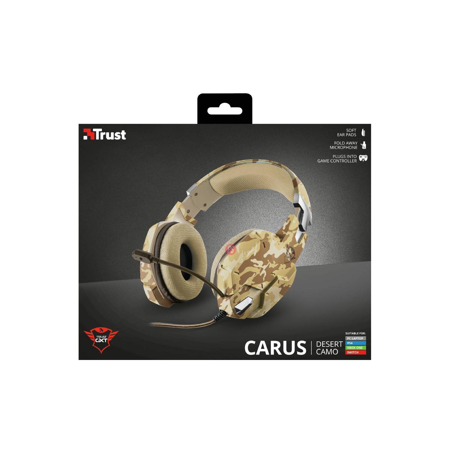 AUDÍFONOS GAMER TRUST HEADSET GXT 322D CARUS MULTIPLATAFORMA PS - 6