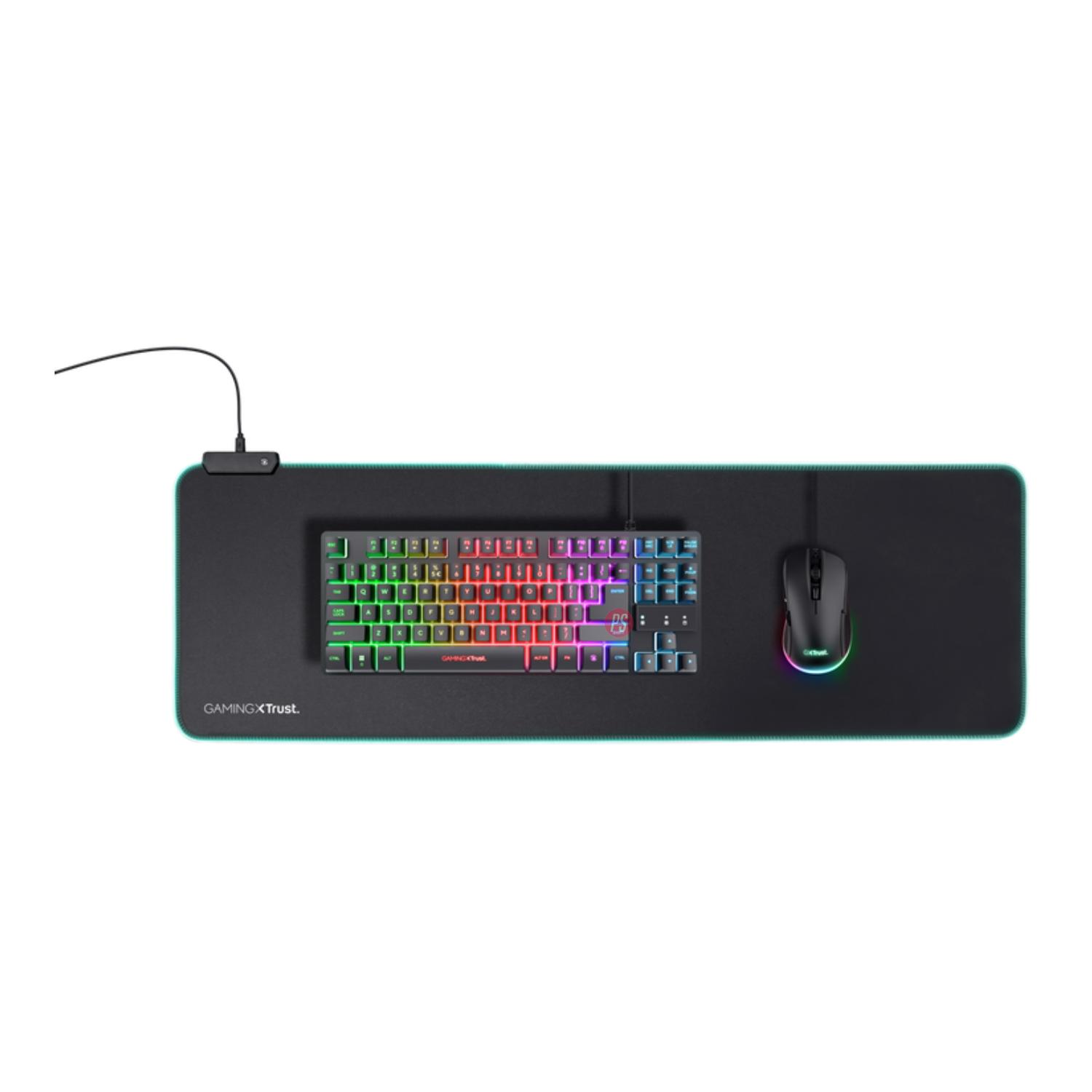 MOUSE PAD GAMER RGB GXT 764 GLIDE-FLEX XXL 93X30CMS - PS - 2