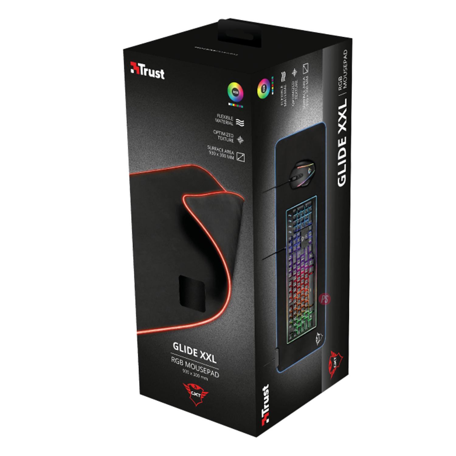 MOUSE PAD GAMER RGB GXT 764 GLIDE-FLEX XXL 93X30CMS - PS - 5