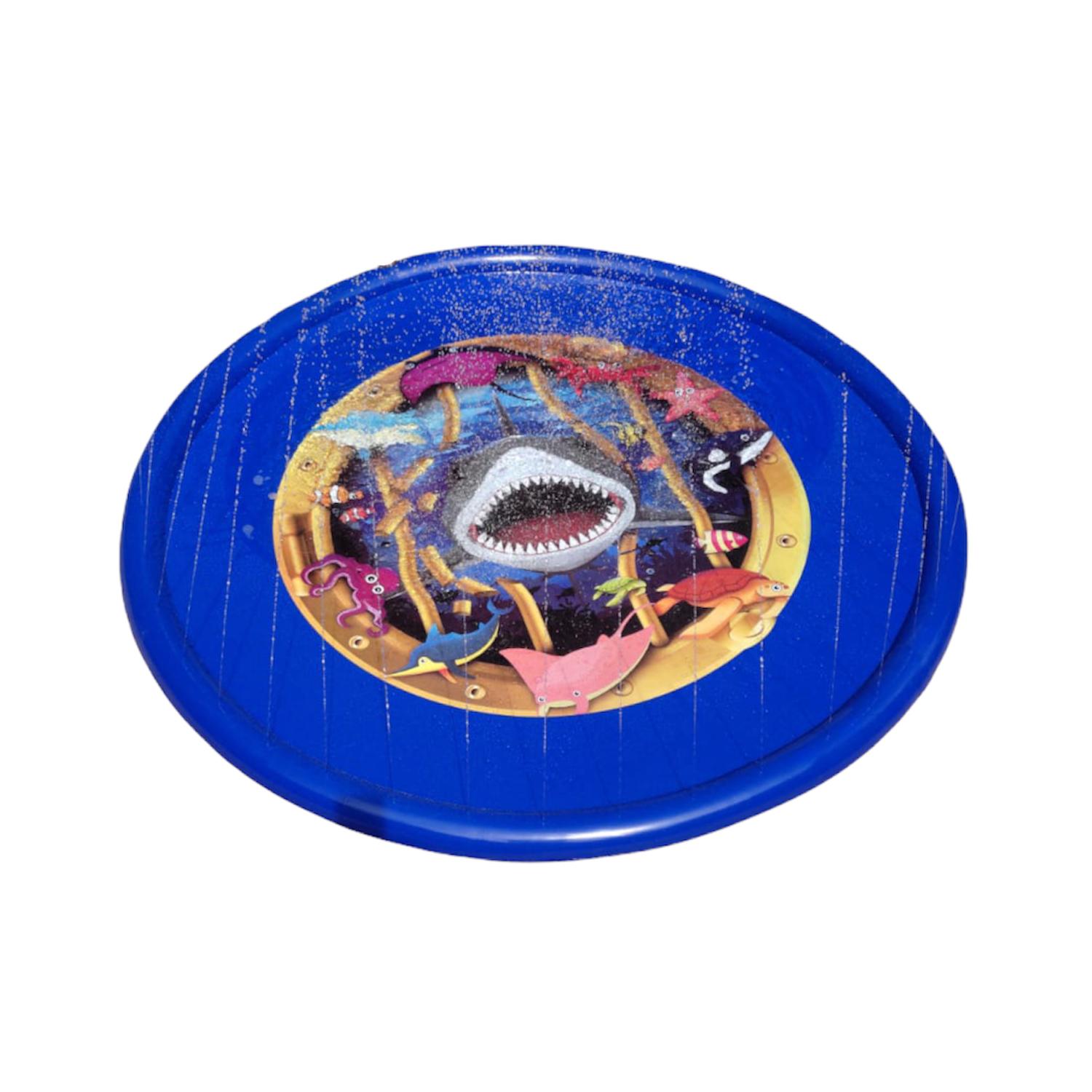ALFOMBRA PISCINA PUNTOSTORE TIBURON LANZA CHORROS AGUA 170 CM TIBURÓN - 1