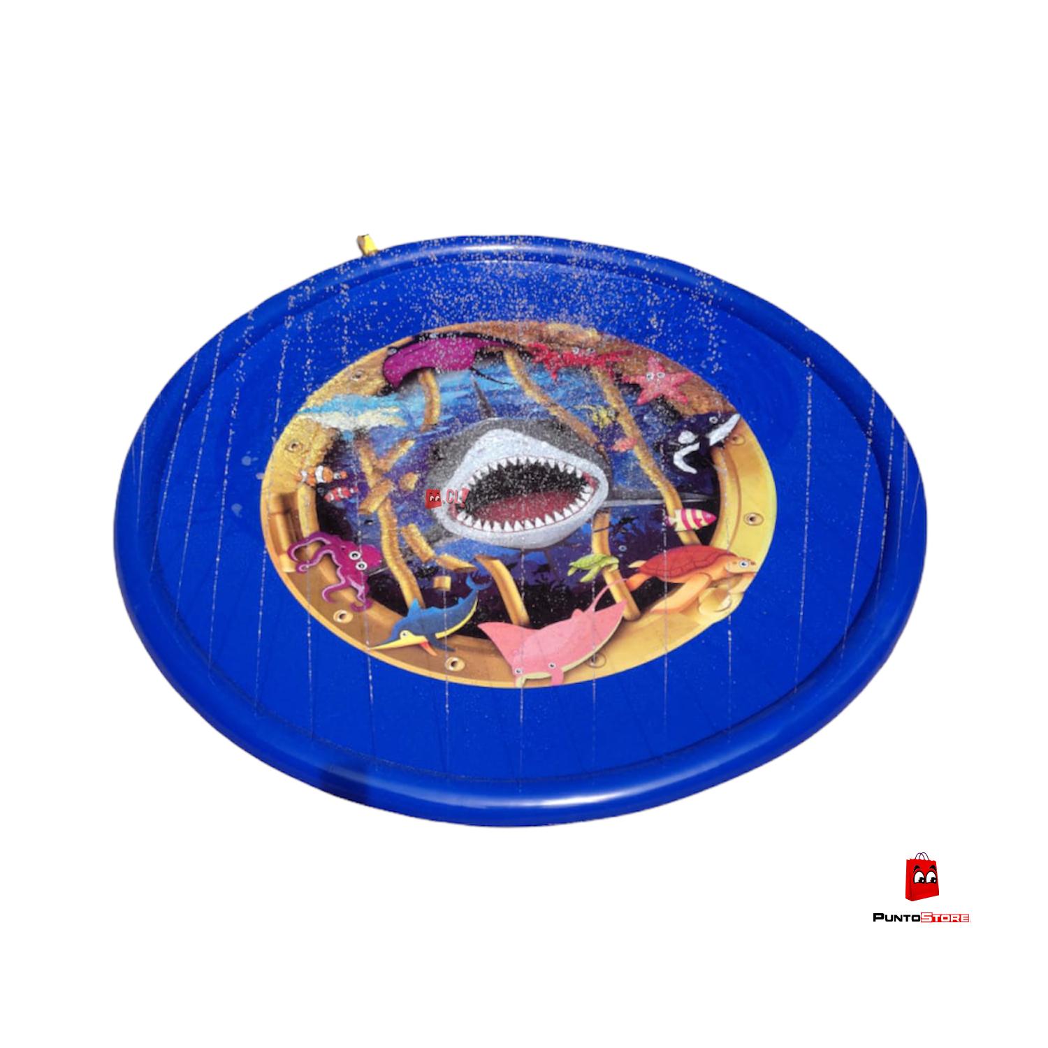 ALFOMBRA PISCINA PUNTOSTORE TIBURON LANZA CHORROS AGUA 170 CM TIBURÓN - 2