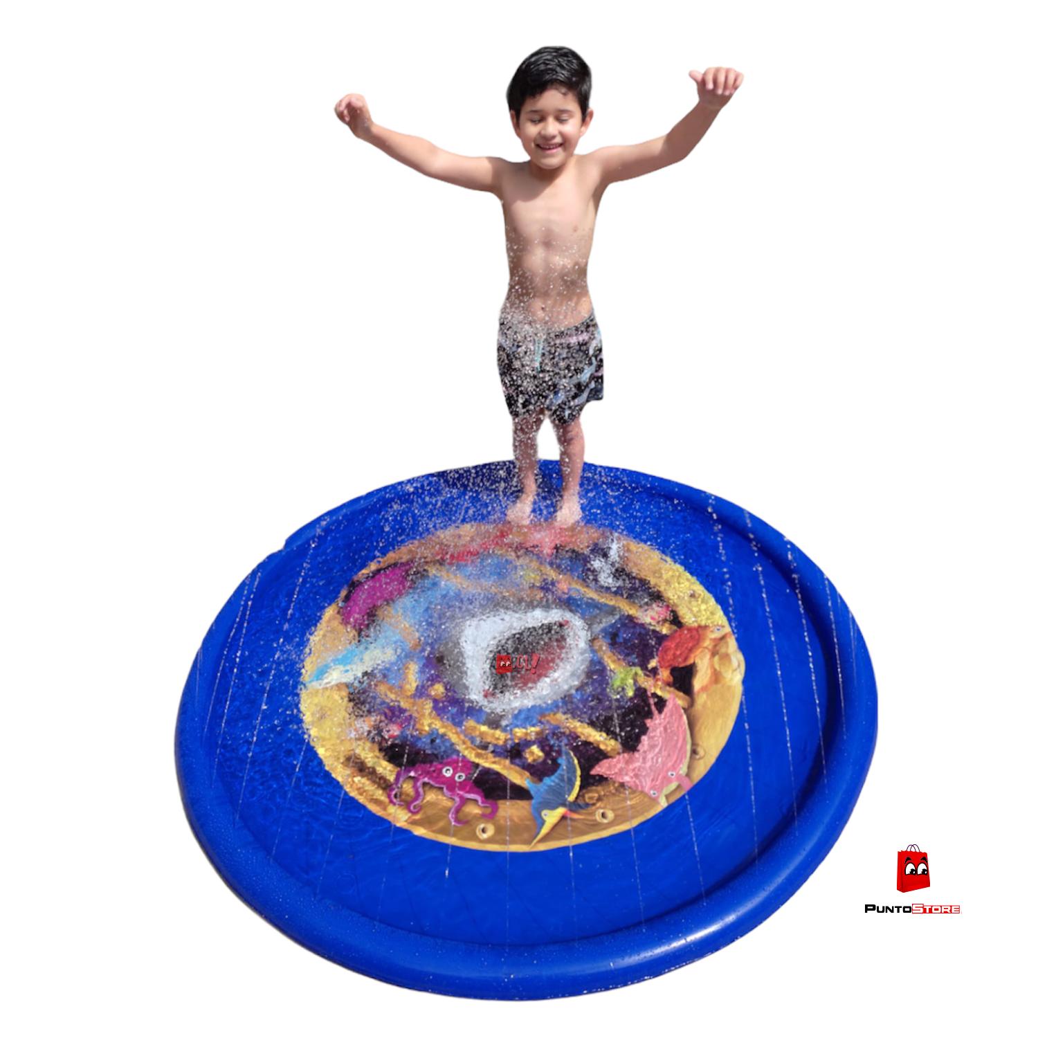 ALFOMBRA PISCINA PUNTOSTORE TIBURON LANZA CHORROS AGUA 170 CM TIBURÓN - 3