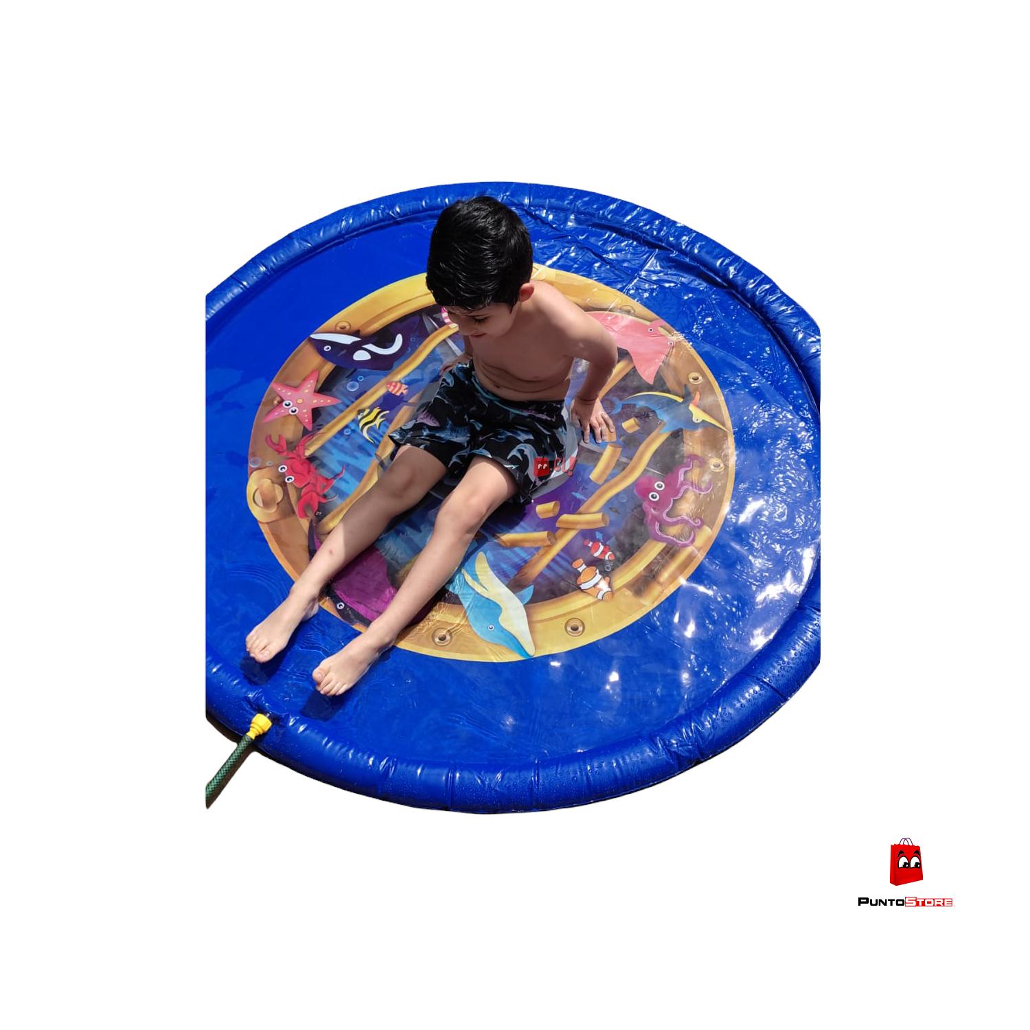 ALFOMBRA PISCINA PUNTOSTORE TIBURON LANZA CHORROS AGUA 170 CM TIBURÓN - 4