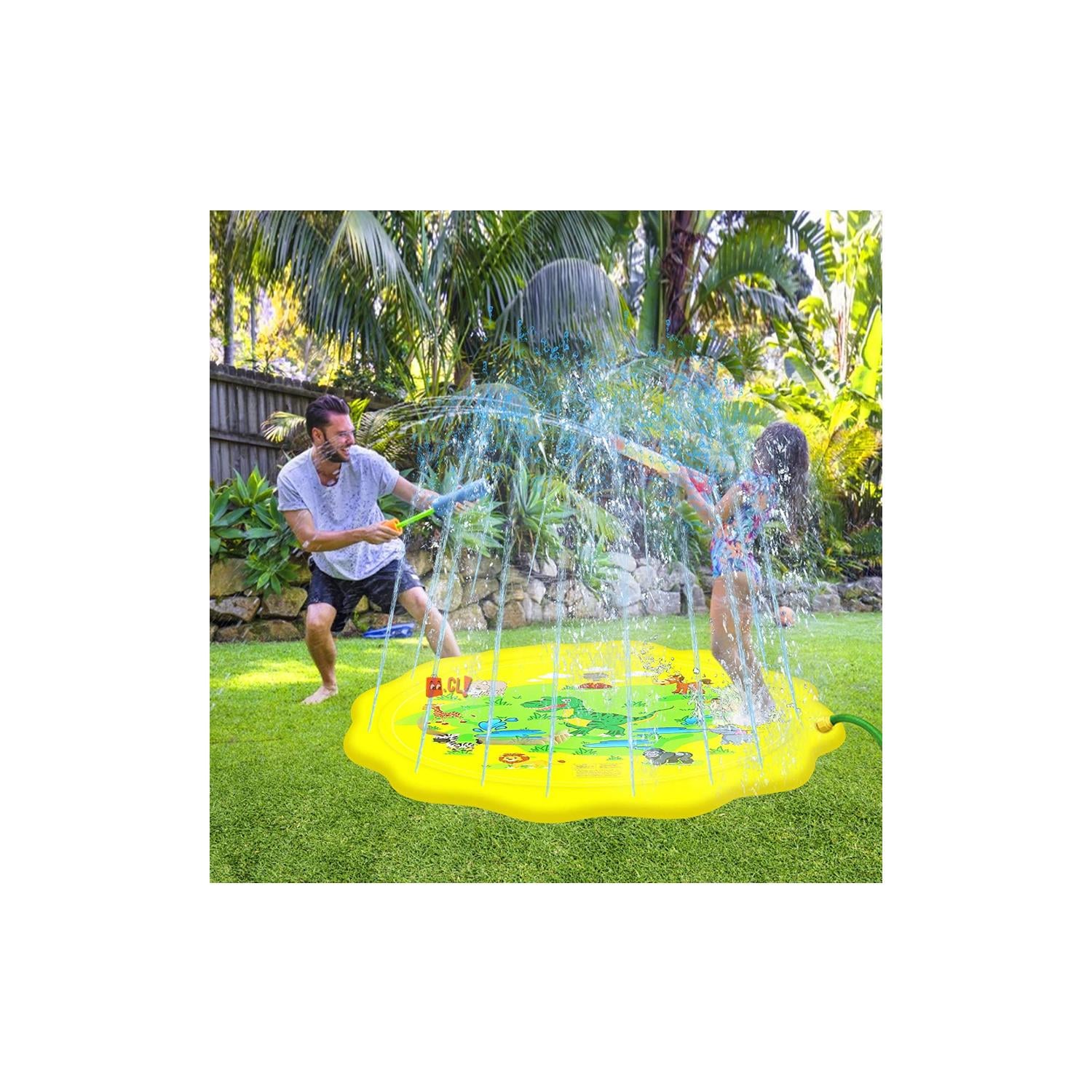 ALFOMBRA PISCINA PUNTOSTORE DINO CHORROS AGUA 170 CM - 2