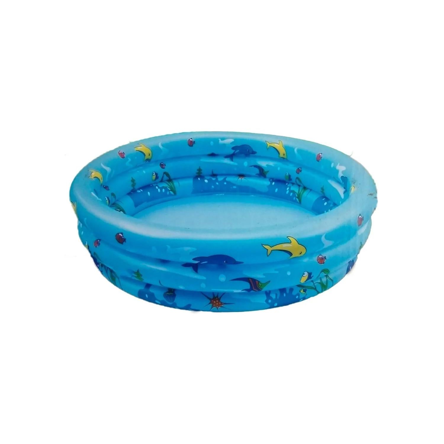 PISCINA INFLABLE REDONDA 100X35 DELFINES - PS - 1