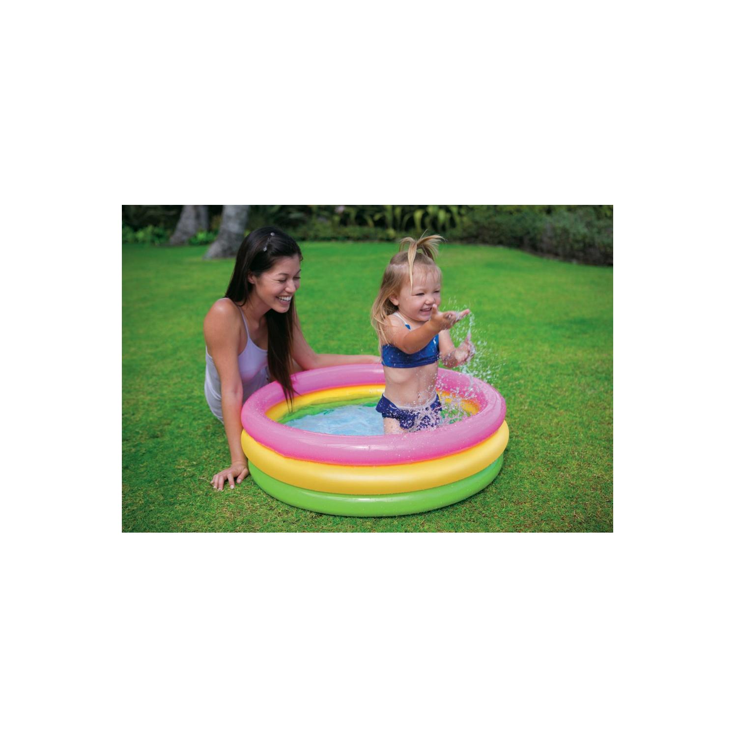 PISCINA INFLABLE NIÑOS REDONDA 150CMS COLORIDA - PS - 2