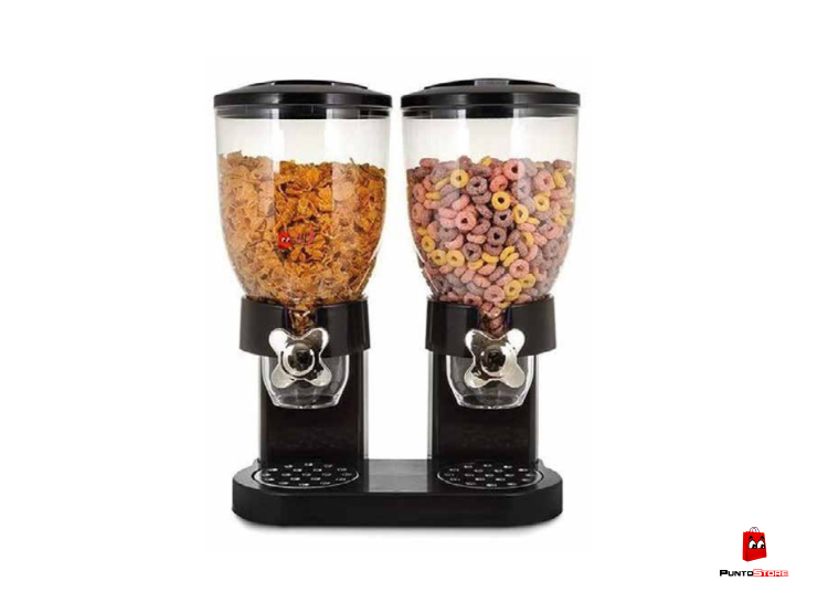 DISPENSADOR DE CEREAL Y SEMILLAS DOBLE CON PEDESTAL - PS